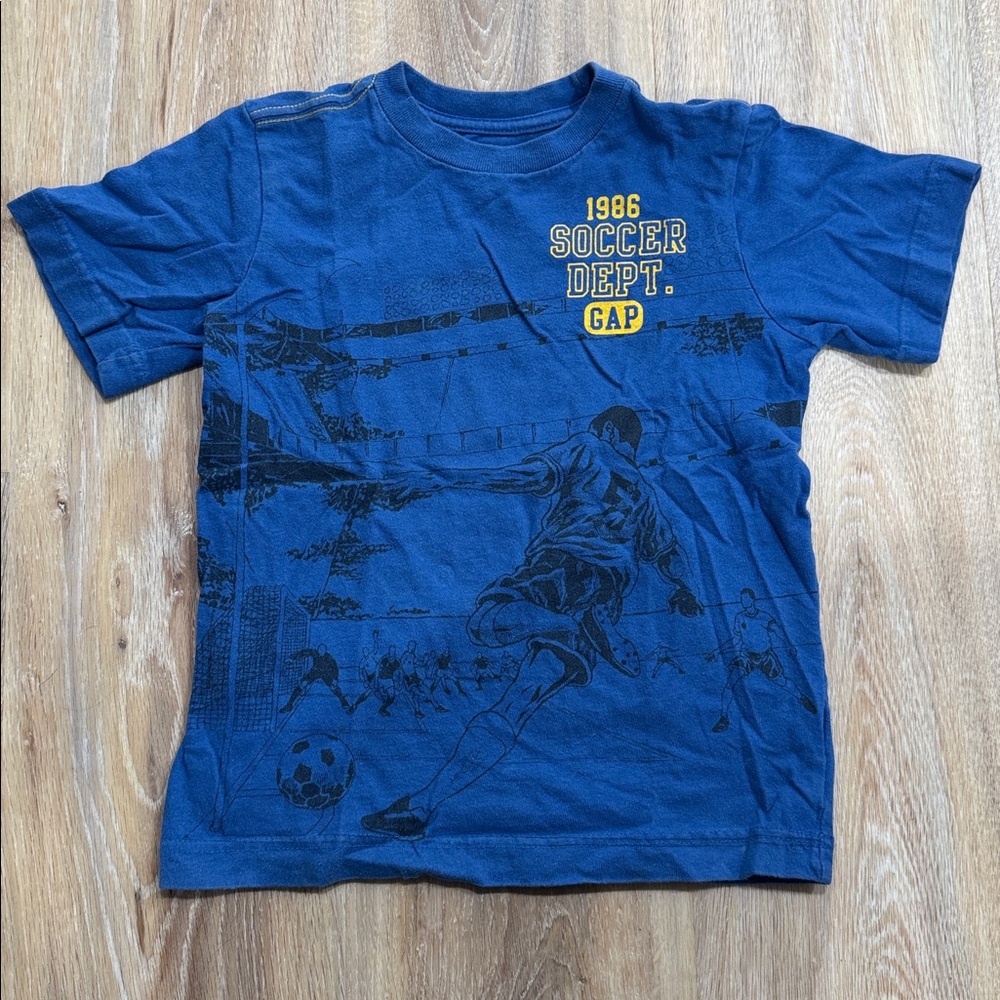 GAP Blue Soccer Graphic Tee